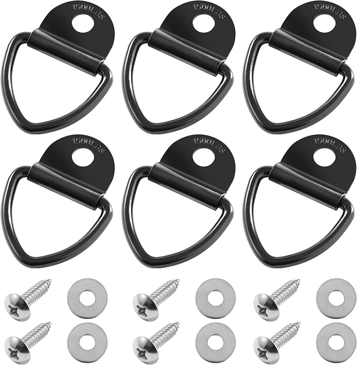 Mooring anchors are suitable for heavy-duty steel V-ring bolt fastening rings for automobiles, trailers, and boats.