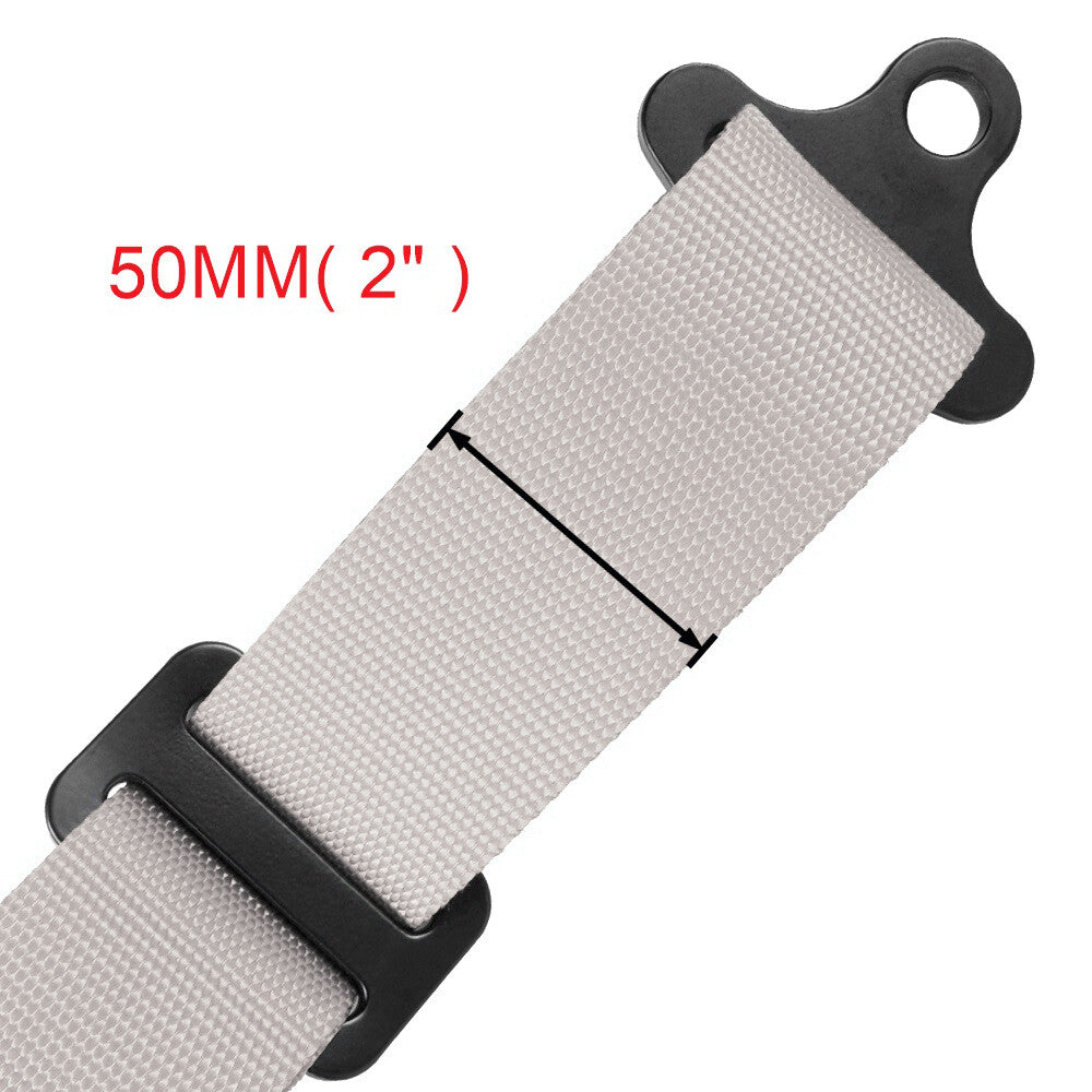 2inch 4-Point Harness Quick Release Safety for Seat Belt+1Pair Shoulder Pads Gray