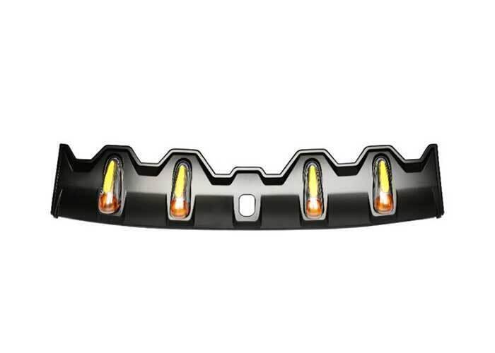 Car Roof LED Searchlight Cover Trim Fit for Ford Ranger 2015-2022 Primer Black