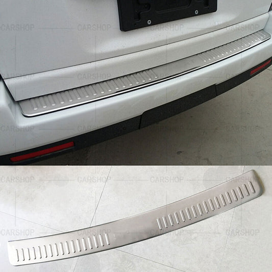 for Range Rover Sport 2006-2013 Rear Bumper Guard Trunk Sill Plate Cover Silver