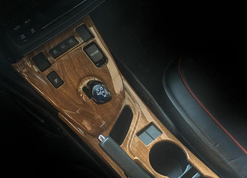 Peach Wood Grain Central Console Gear Shift Cover for Toyota for Corolla 2014-2018