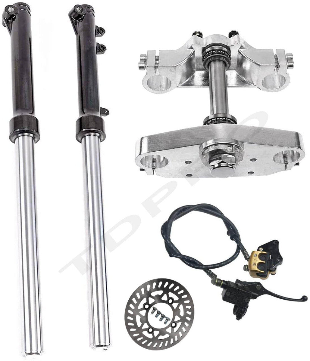 33mm Front Forks Triple Clamp Brake Pit Dirt Bike 110 125cc CRF70 Atomik 140cc
