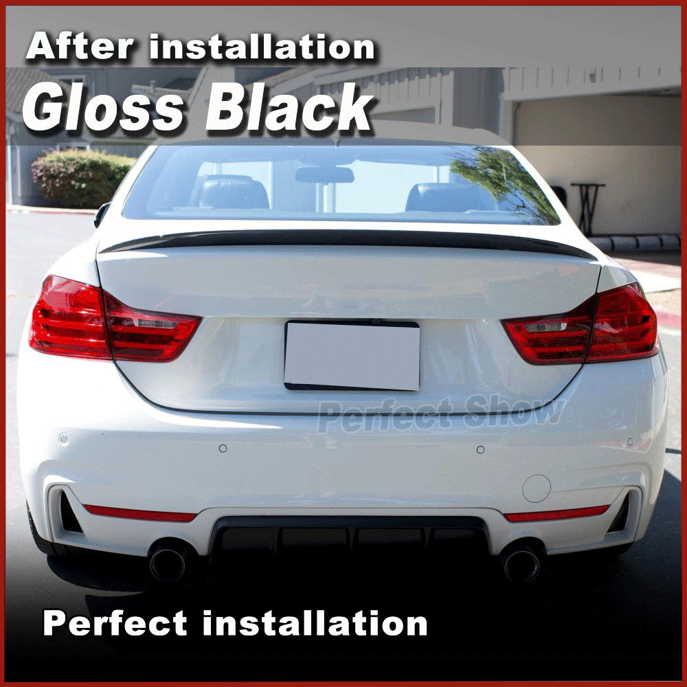 Gloss Black Rear Trunk Spoiler Wing Fit for BMW 4 Series F32 428i 435i 2013-2019