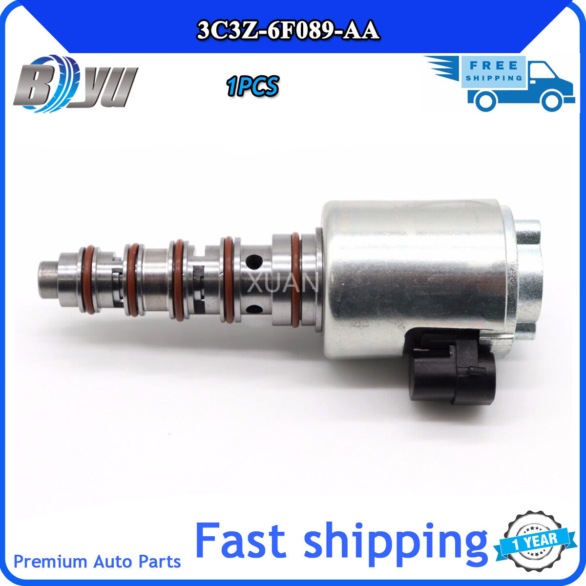 Solenoid valve for turbo actuators in for Ford E-350 and F-750 Excursion 3C3Z-6F089-AA VGT.