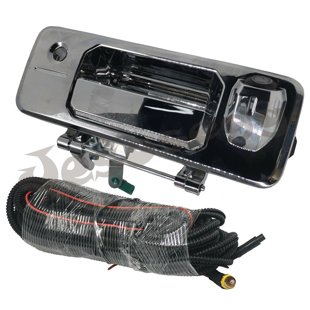 Chrome Tailgate Handle w/Camera  Keyhole for Toyota Tundra 2014-21 Tacoma 16-21 Q