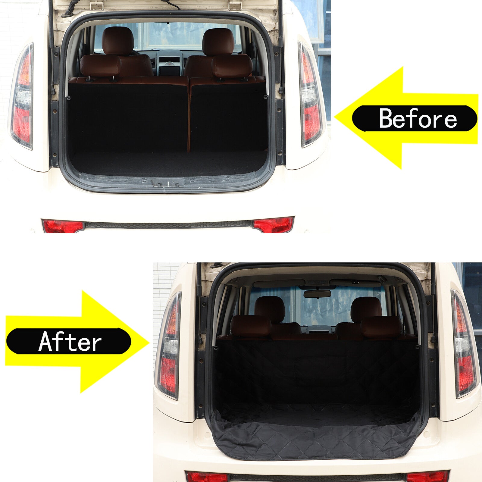 Trunk Cargo Liner Floor Liner for Dogs and Pets, Suitable for Kia Soul 2010 - 2013 - n