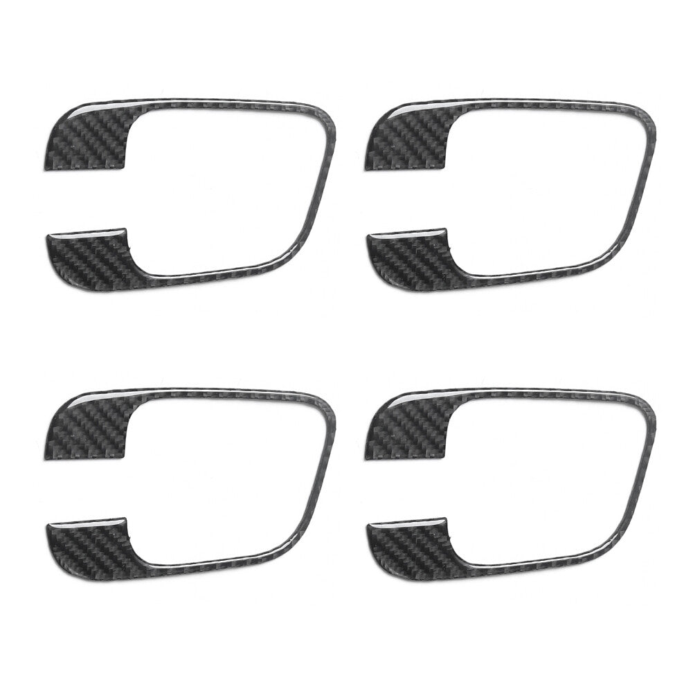 4Pcs Carbon Fiber Interior Gear Shift Panel Cover Trim for Honda CR-V 2017-2021 v