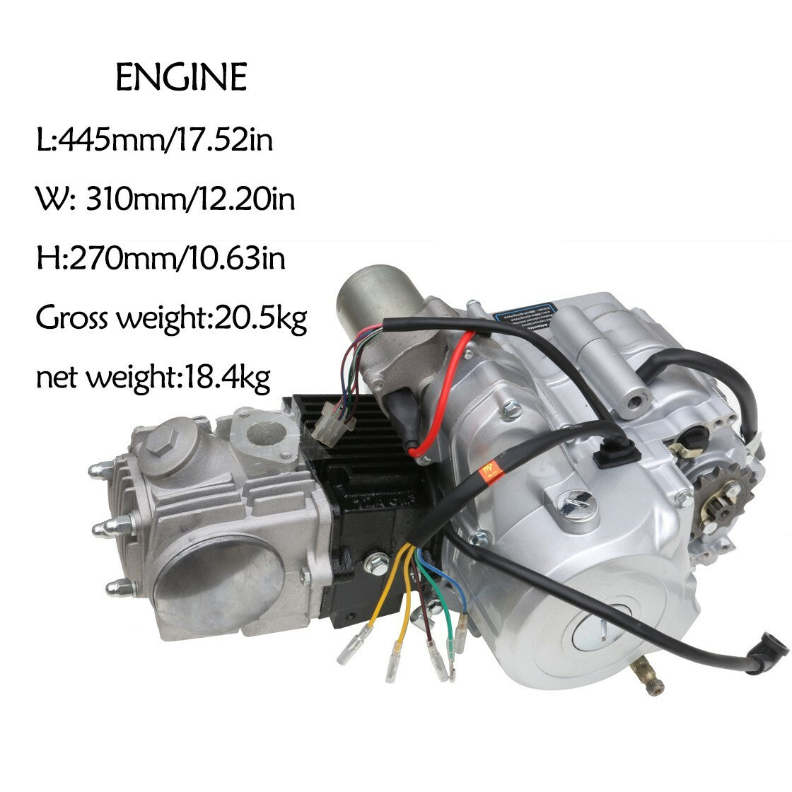 125cc semi-automatic motor, 3-speed reverse, suitable for all-terrain vehicles, go-karts, for Honda TRX90, ATC70