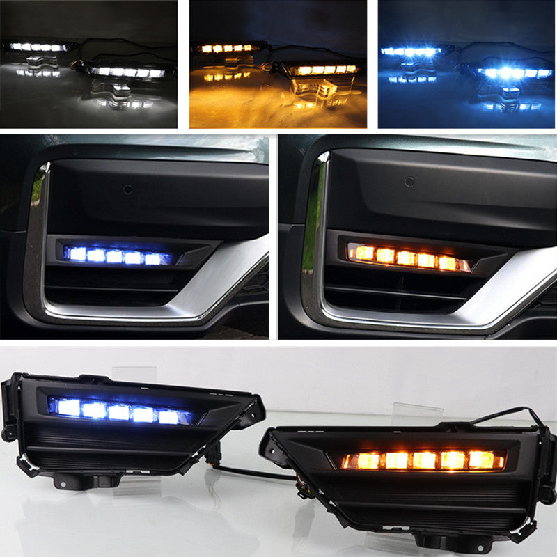 DRL LED Daytime Running Light Bumper Fog Lamp Fit for Honda CR-V CRV 2020 2021 v