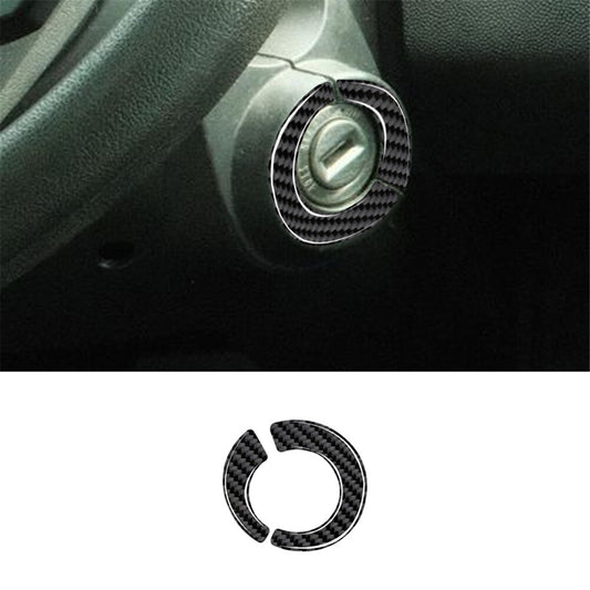 2X Carbon Fiber Key Outside Ring Frame Cover Trim for RAM Promaster 2014-2021