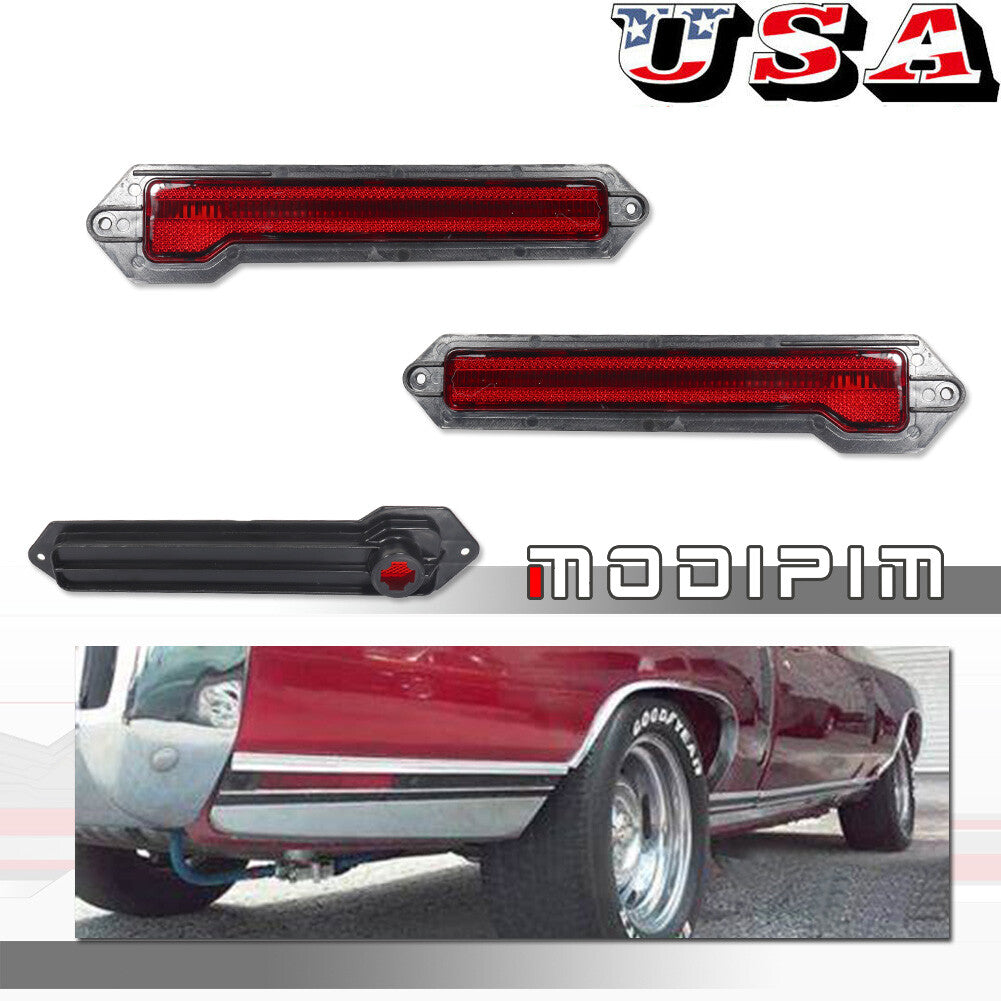 Suitable for 70-72 Monte Carlo OE style red lens rear marker signal light- v