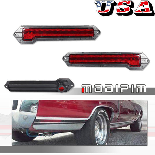 Suitable for 70-72 Monte Carlo OE style red lens rear marker signal light- v