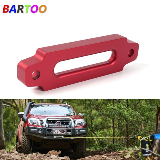 4.8 Universal ATV UTV Hawse Fairlead Winch Synthetic Rope Bolt Pattern red Q