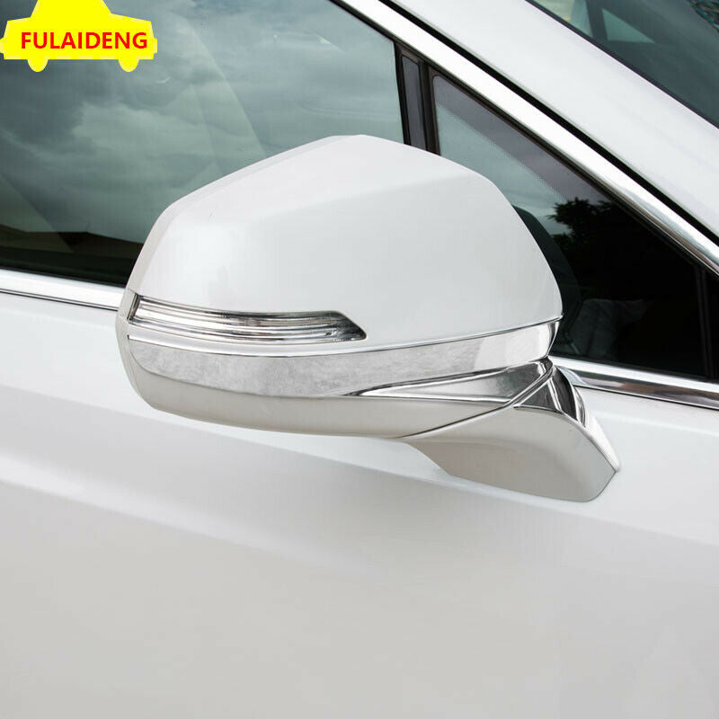 4P for Cadillac XT5 2016-2021 ABS Chrome Side Rearview Mirror Trim Strips Cover