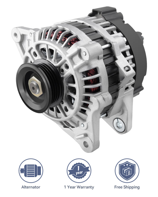 Silver 12V Alternator for 2006-2009 for Kia Rio 1.6L 2004-2006 Spectra 2.0L AVA0048