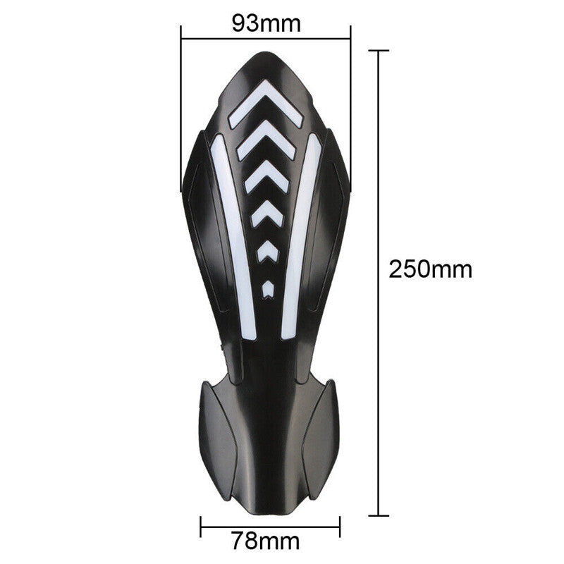 Pair Motorcycle Hand Guard Windshield Protection Shield LED Turn Signal Light v