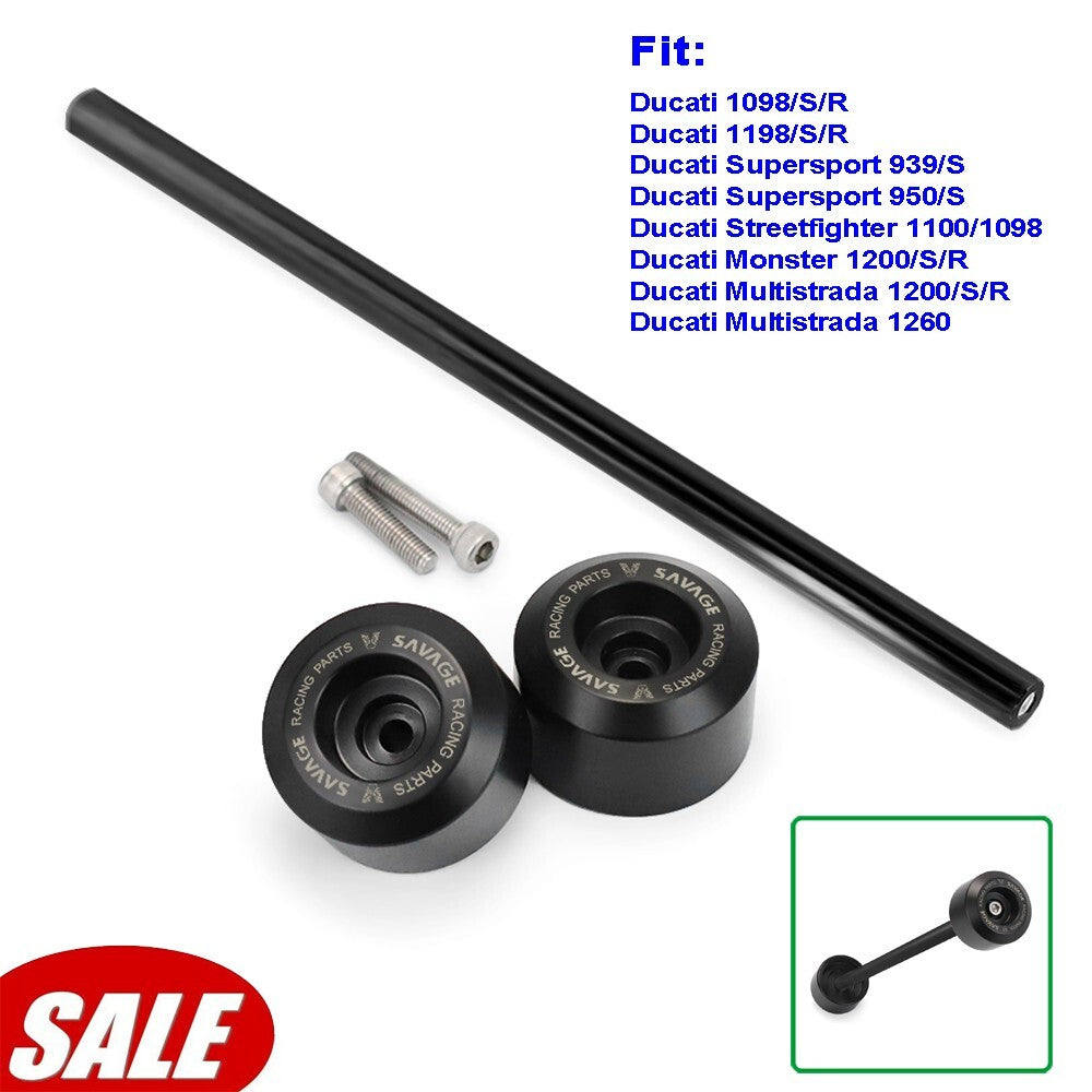 for Ducati 1098 Streetfighter 950/S Rear Wheel Fork Slider Guard Crash Protector Q