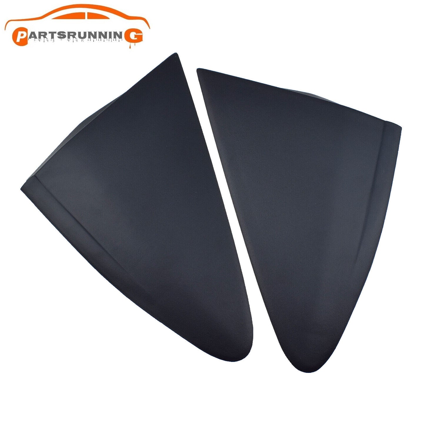 Pair Fender Mirror Molding Triangle Trim Corner Cover for Toyota Yaris 2012-2014