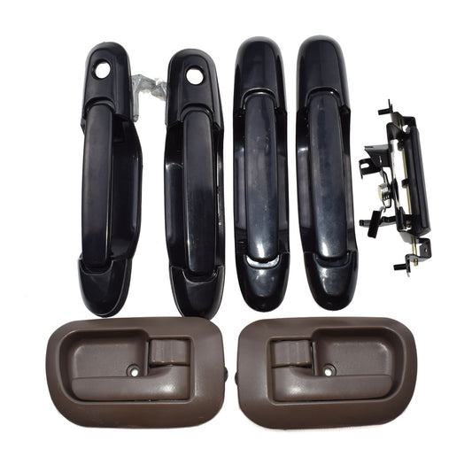 Brown interior exterior door handle set for 98-03 for Sienna - v