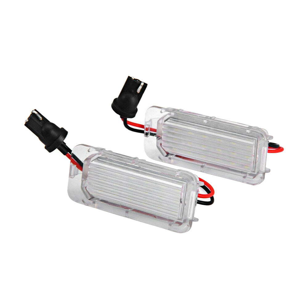 Pair LED Number License Plate Light Lamp For Galaxy Focus Fitesta Fusion Kuga Q