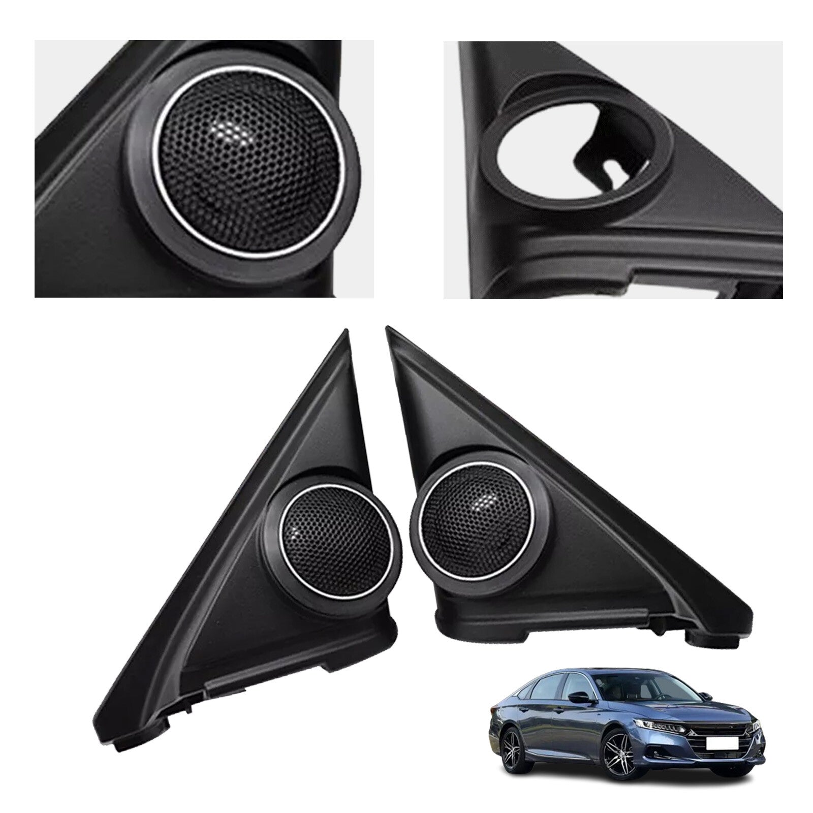 For 2018-2021 for Honda Accord Left+Right Front Door Tweeter Speaker Cover Trim