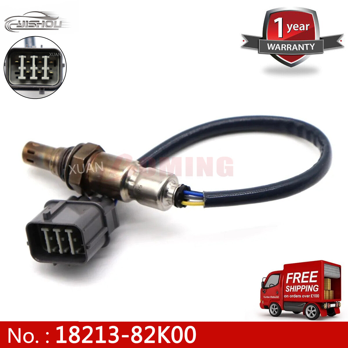 18213-82K00 is suitable for Suzuki DA64V HE22S MH22S MH23S DA64W Wagon R Sorio oxygen sensors.