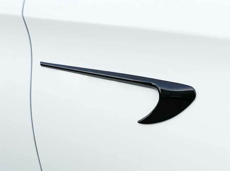 for Benz E-Class W213 2016-2021 Glossy Black Side Door Vent Fender Cover Trims