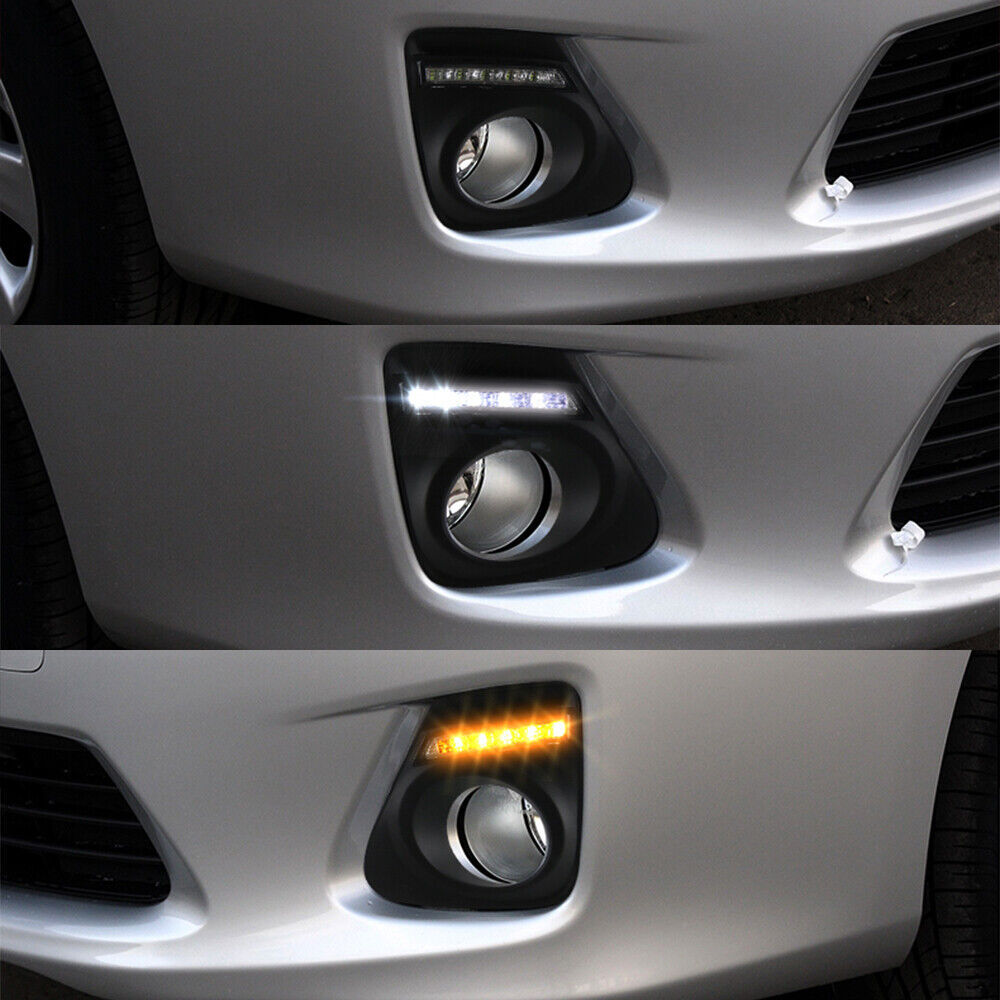 DRL Daytime Running Light W/ bezel for Toyota for Corolla 2011-2013 Fog Signal Lamp Q