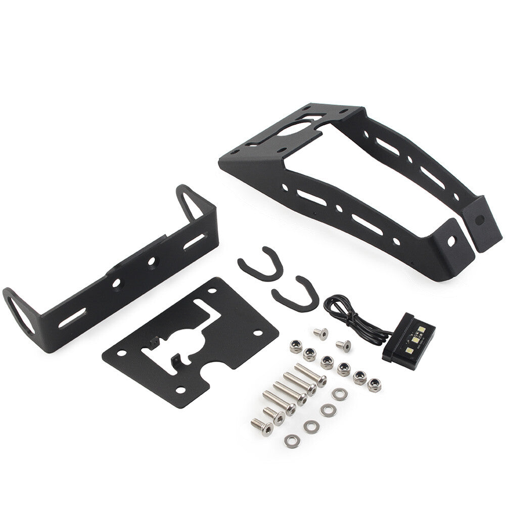 Rear License Plate Holder Frame Bracket W/ LED Light Fit for Yamaha XSR900 2022+ Q