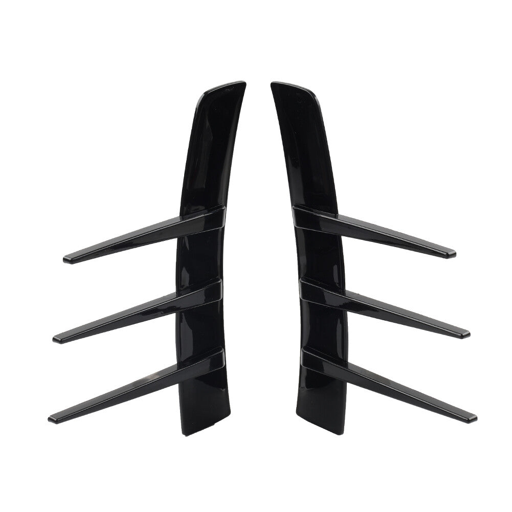 Universal Front Rear Side Fender Vents Wing Decoration Trim Air Vent Trim Black