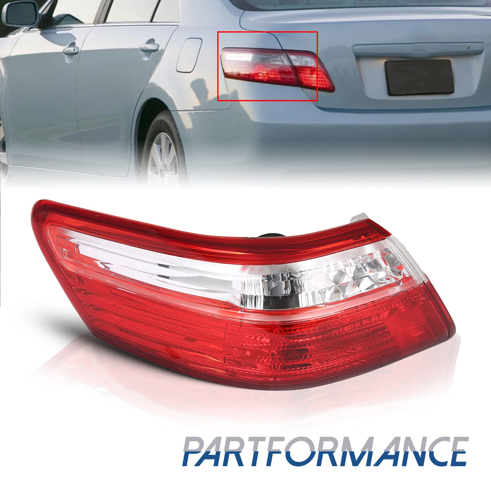 For 2007 - 2009 for Camry Exterior Tail Light Rear Brake Light Assembly Left Side - v