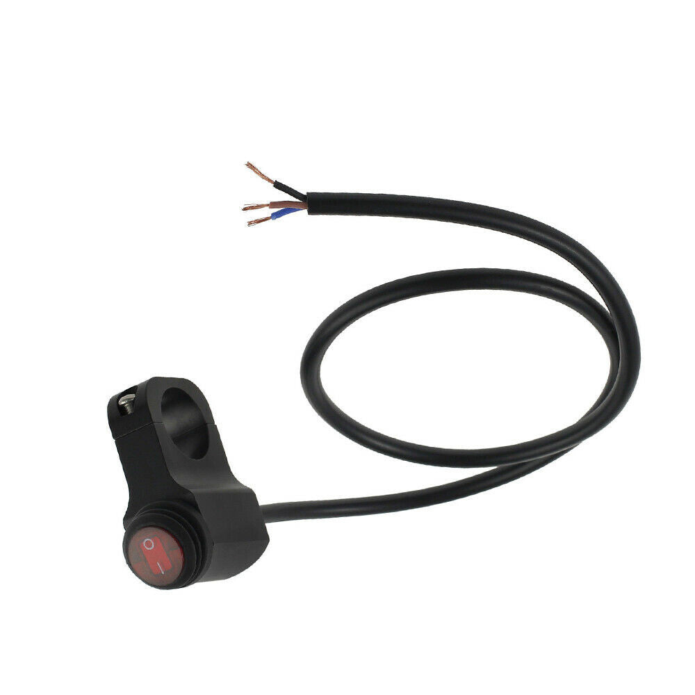 Motorcycle Switch ON-OFF Handlebar Mount Push Button 12V Headlight Fog Light Q