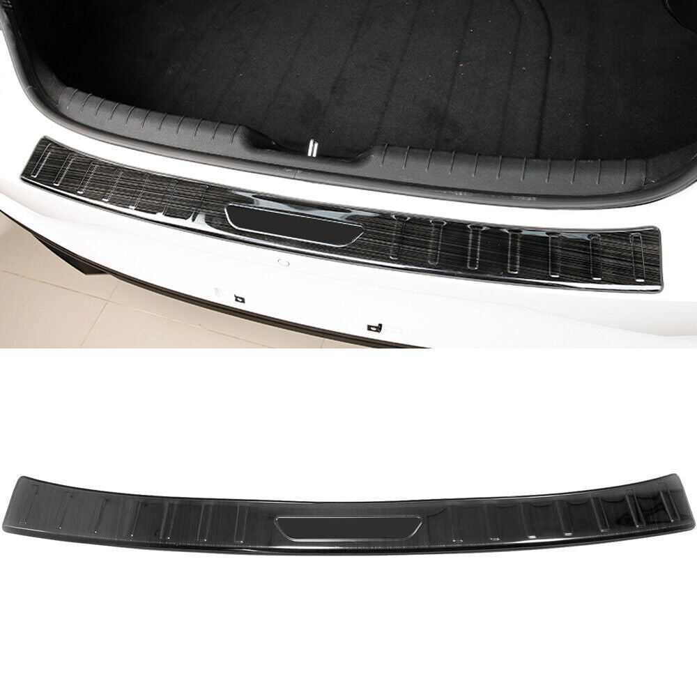 for Hyundai for Elantra 2021+ Steel Black Outer Rear Bumper Protector Sill Trim n