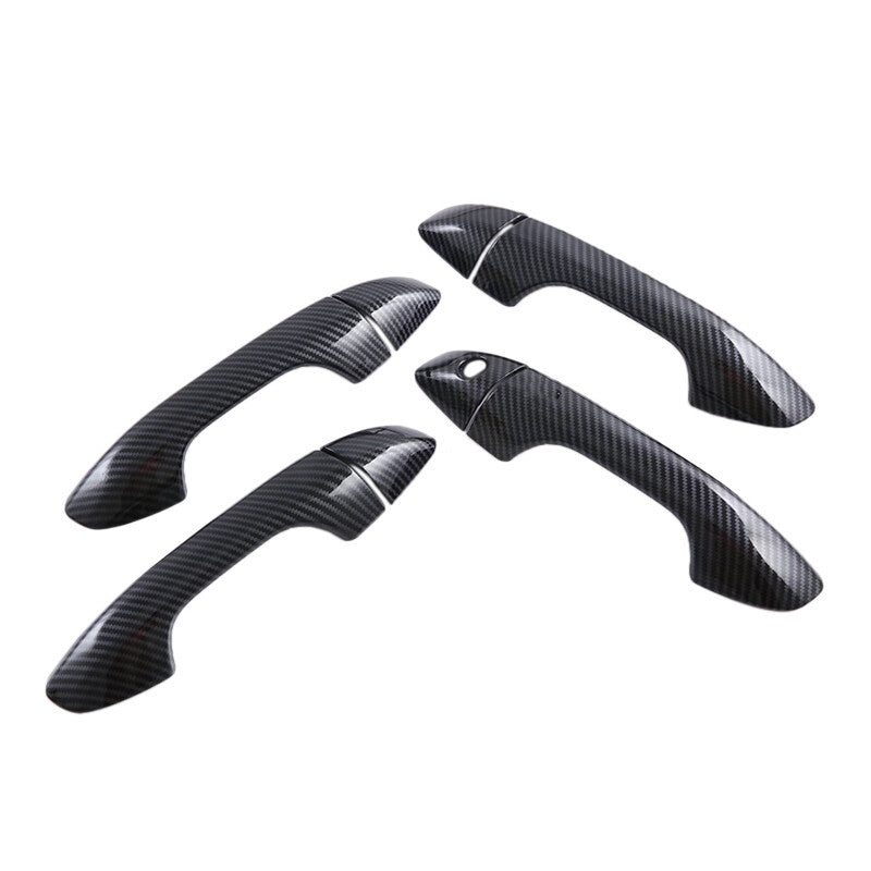 Carbon Fiber Style Door Handle Covers Fit for for Kia 2016-2020 v