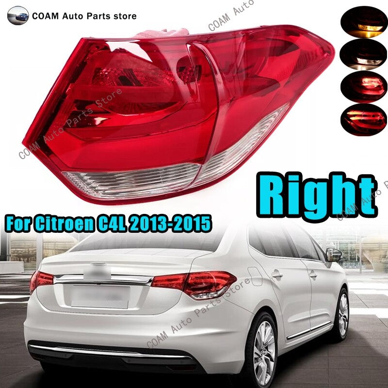 The right-side exterior taillight cover brake is suitable for Citroën C4L II 2013-2015 models.