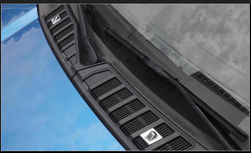 ABS Chrome Front Windshield Wiper Nozzle Trim 2pcs for Ford F150 F-150 2015-20 A