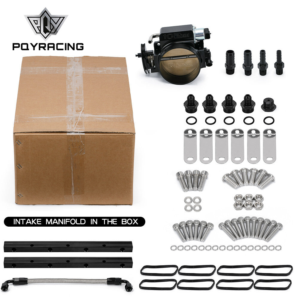 102mm Aluminum Low Profile Ls1 Ls2 Ls6 Intake Manifold 5.3 6.0 5.7 Throttle Body
