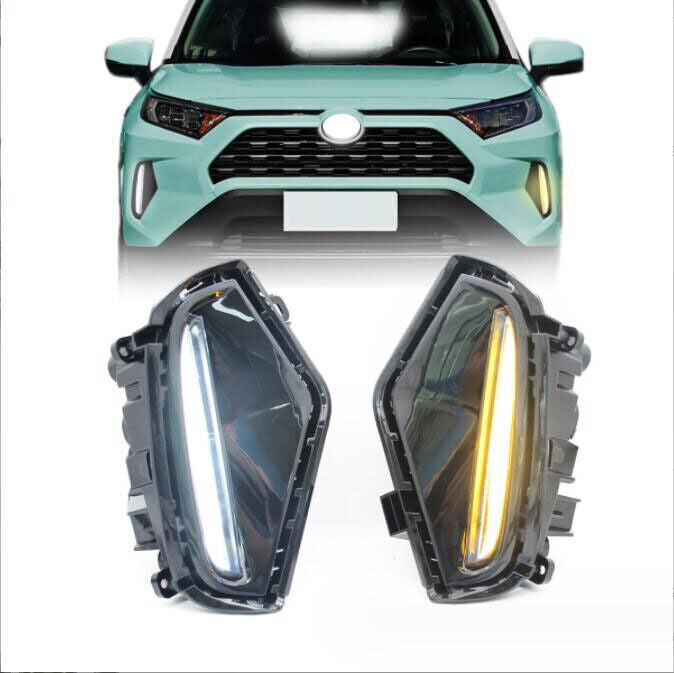 Daytime Running Light LED DRL Front Bumper Fog Lamp 21-23 For RAV4 B n