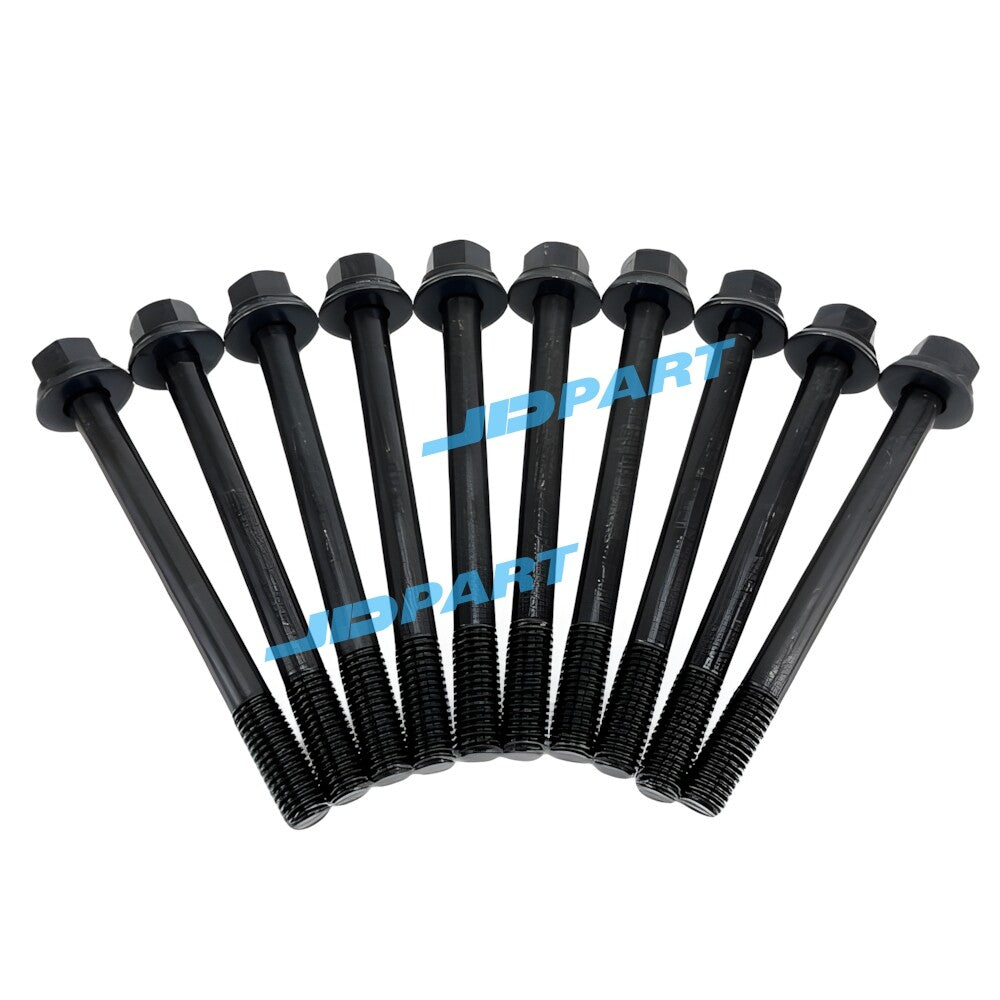 10-piece pack of cylinder head bolts for K21 excavator engine parts -