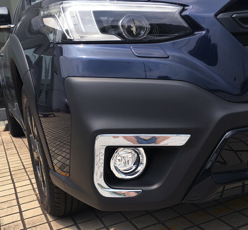 for Subaru Outback 2020-2023 ABS Chrome Front Fog Light Lamp Eyebrow Cover Trim