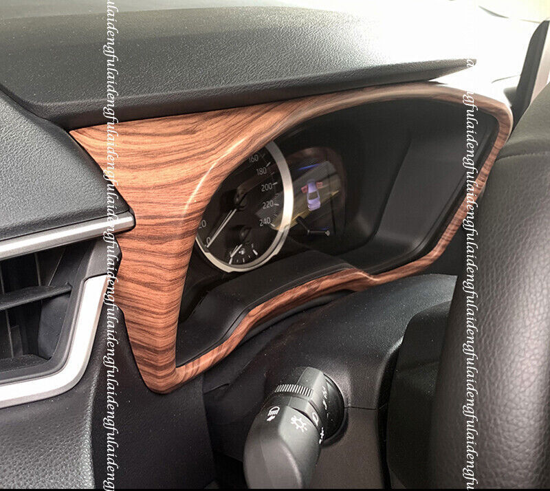 for Toyota for Corolla 2019-2023 Wood Grain Inner Dashboard Panel Frame Cover Trim