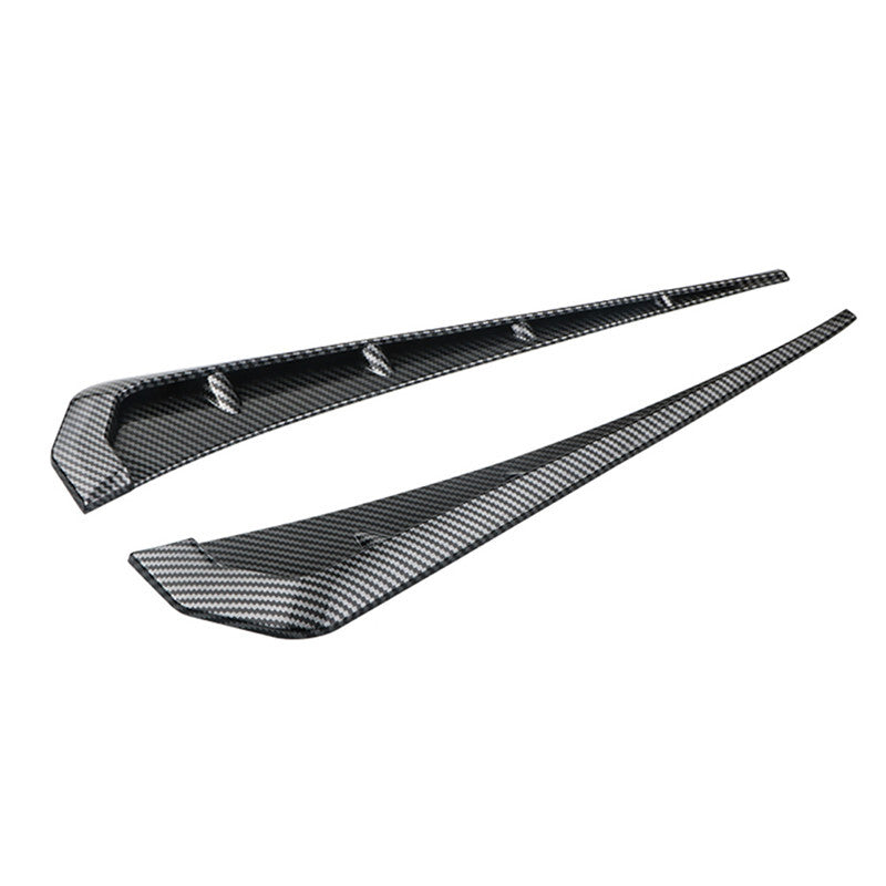 1 Pair Car Carbon fiber Side Air Vent Cover Trim Modified Fender Gills Sticker
