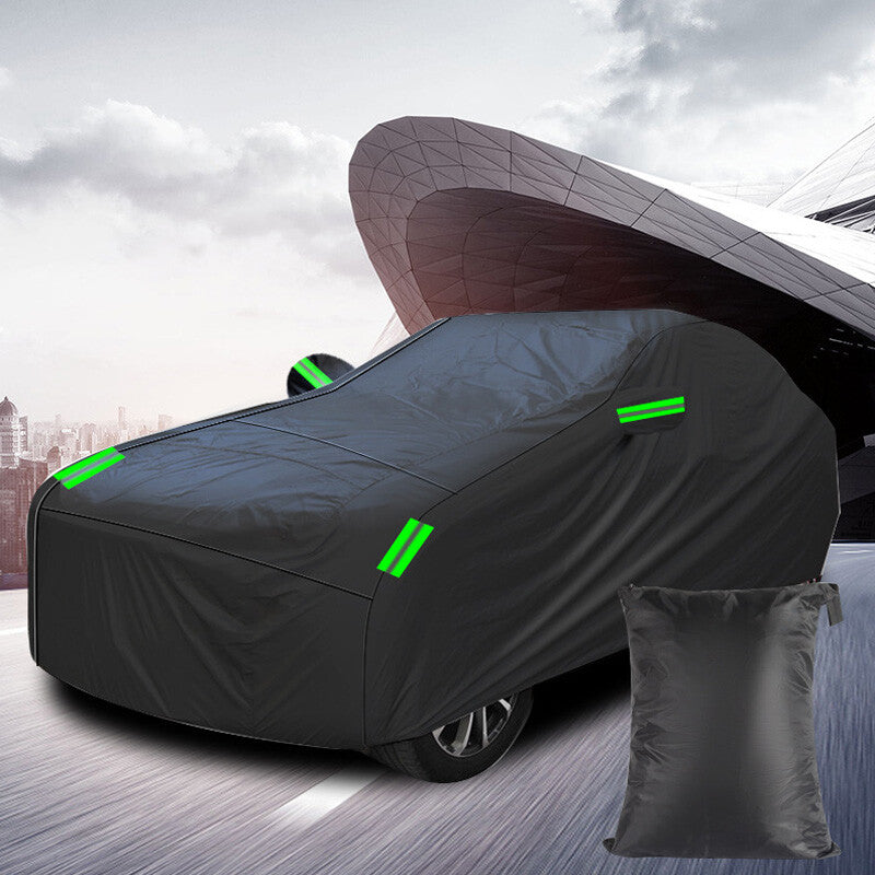 Outdoor full vehicle cover 600D waterproof heavy-duty breathable UV protection cover n