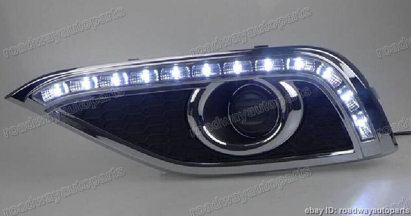 2X White DRL LED Daytime Running Lights Driving Lamps for Honda CRV 2012-2014