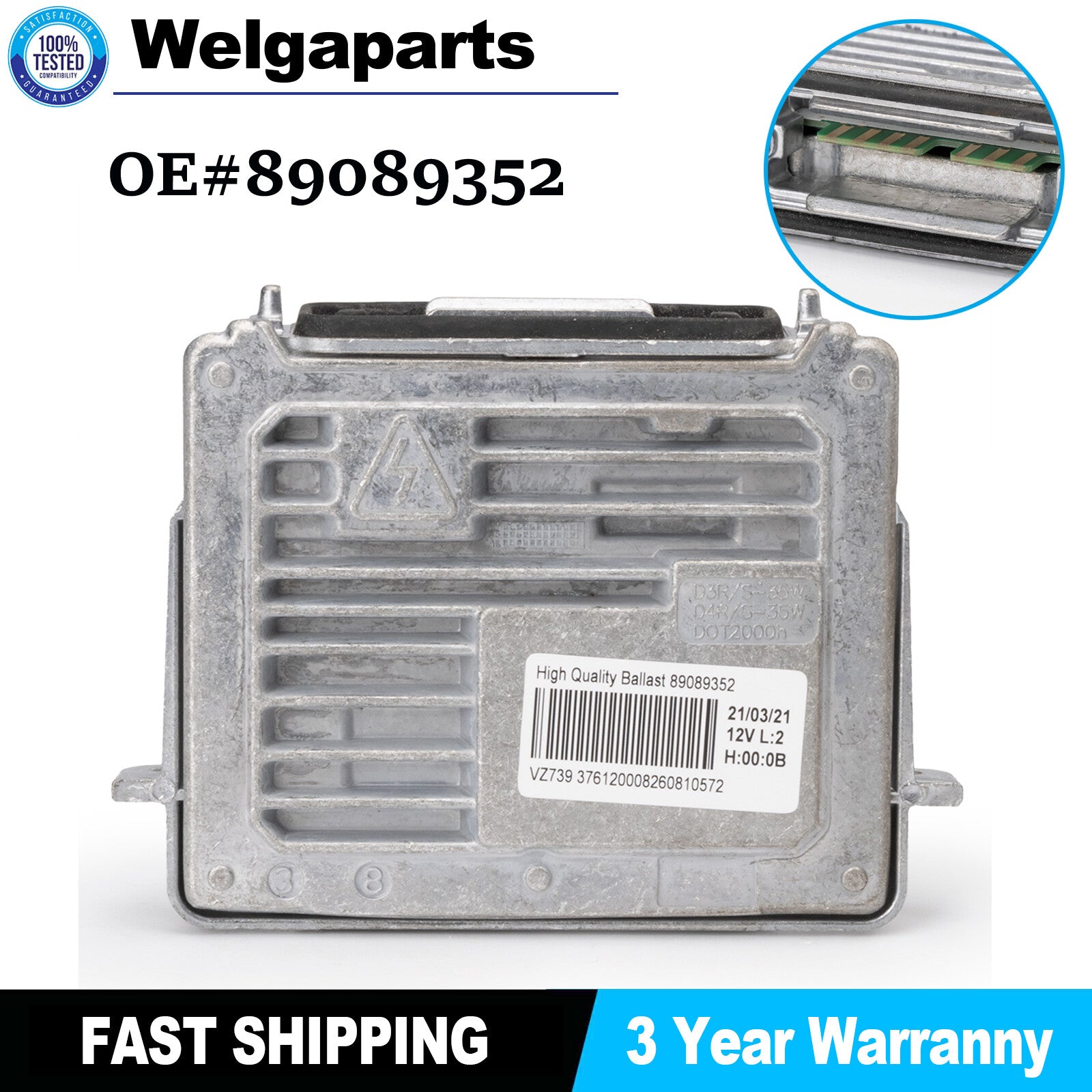 89089352 Xenon Headlight Ballast Control Module for Chevrolet for Jeep for GMC for Buick US