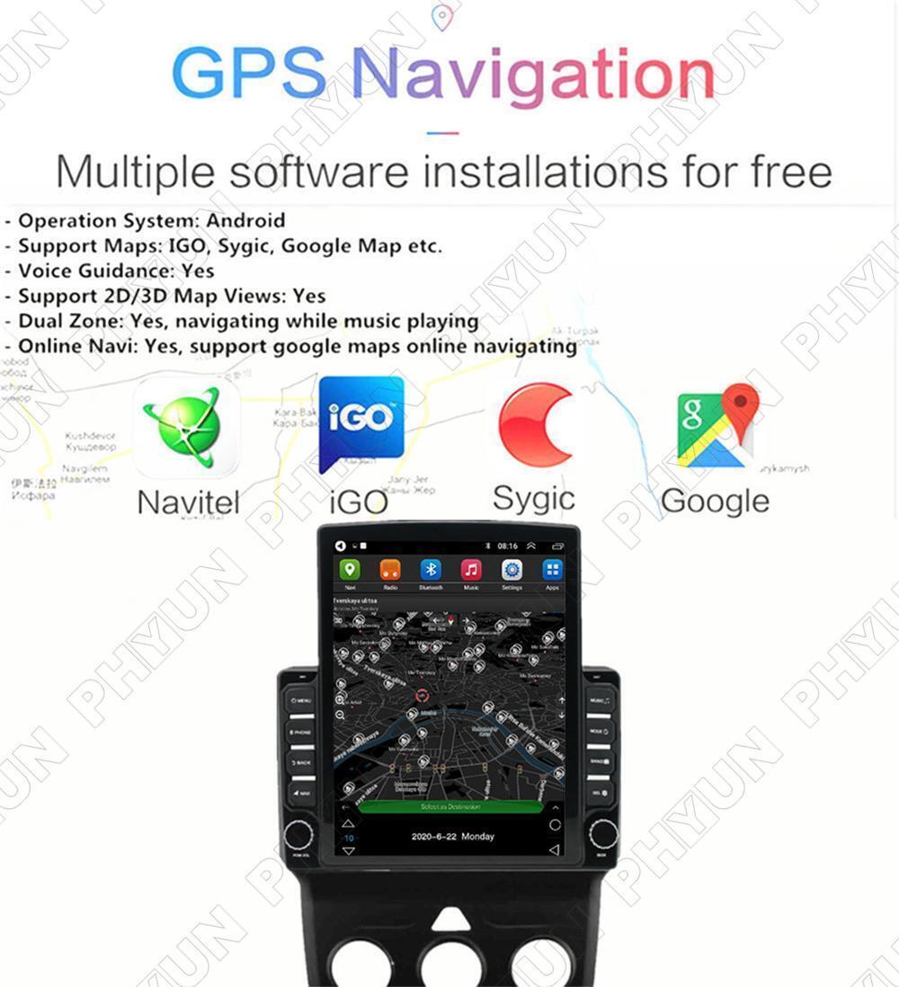 Suitable for Dodge for RAM 1500 2500 3500 4500 5500 2013-18 Stereo Manual GPS AC 9.7-inch Radio n