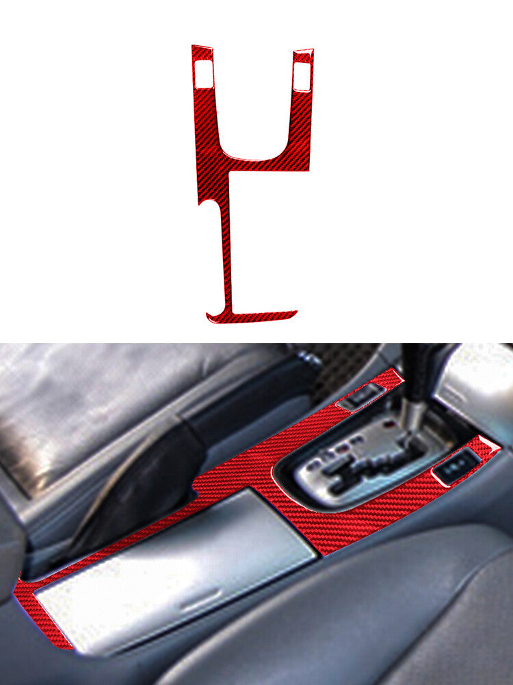 Red Carbon Fiber Door Sill Guard Cover Trim for Alfa Romeo Giulia 2017-2019 v