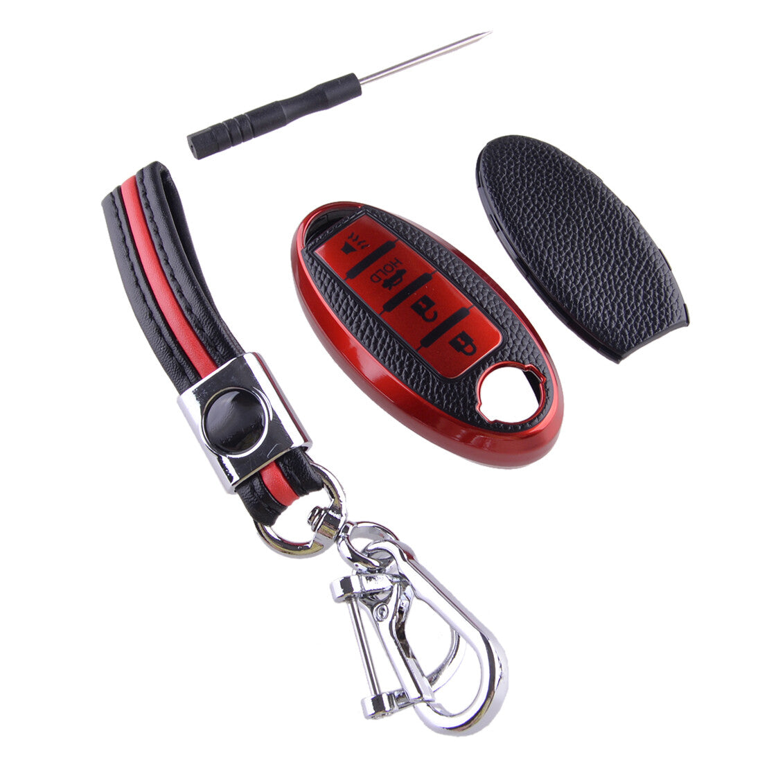 4Button TPU Car Remote Fob Key Cover Case Shell Keychain Fit for Infiniti / for Nissan Q