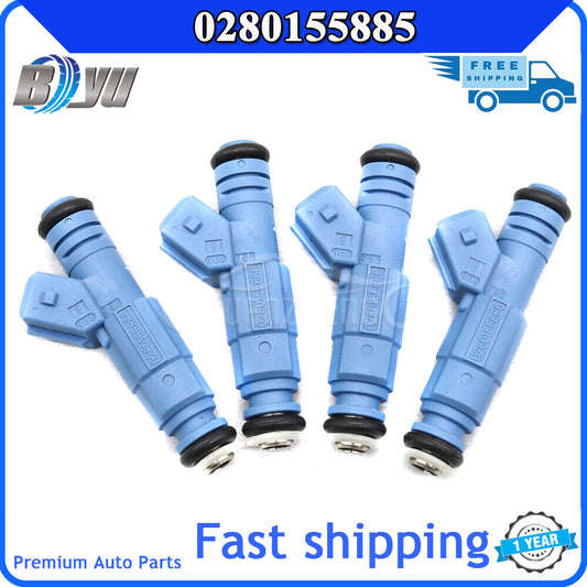 4-hole 4x fuel injectors for 325i 2.5L L6 1987 - 1993 Gen III 0280155885- v