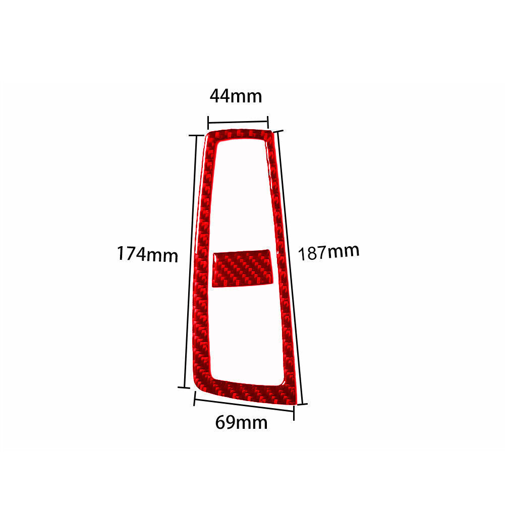Red Carbon Fiber Transmission Surround Cover Trim for BMW 6 Series F12 F13 11-18